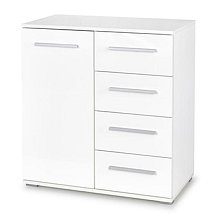 Komoda 77x40x82cm - Bílá