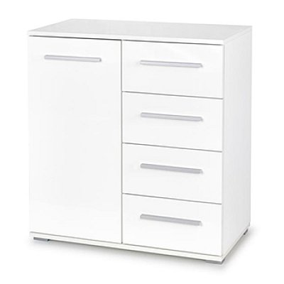 Komoda 77x40x82cm - Bílá