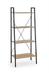 Regál Narvik 60x32x148cm - Černá/dub sonoma