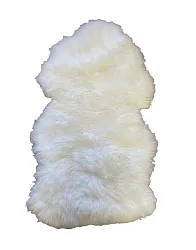 Ovčí kožešina 100x60cm - Bílá