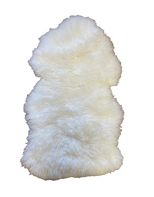Ovčí kožešina 100x60cm - Bílá
