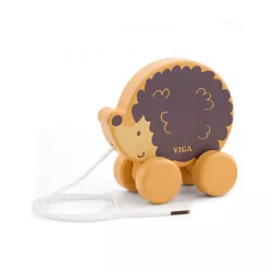 Dřevěná tahací hračka - Ježek