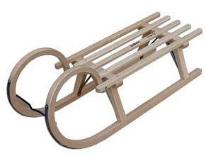 Sáňky dřevěné z masivního buku dl.125cm