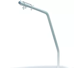 Držák na infúze lakovaný, 3 háčky