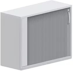 Stolová skříň s roletou 120x42x75cm - Šedá
