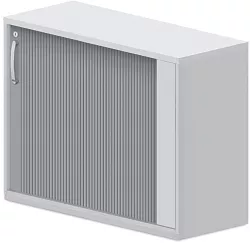 Stolová skříň s roletou 120x42x75cm - Šedá