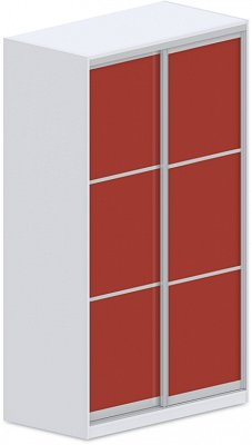 Šatní skříň s posuvnými dveřmi 120x62x205cm - Brilliant white
