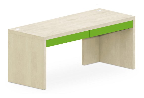 Psací stůl se zásuvkami 180x70cm - Bára - Mamba green