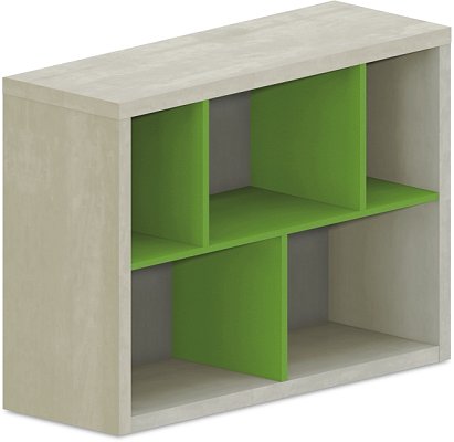 Policová skříňka 100x35x75cm - Brilliant white
