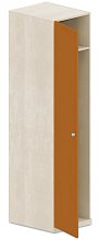 Šatní skříň 50x62x205cm - Brilliant white