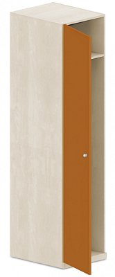 Šatní skříň 50x62x205cm - Brilliant white