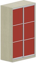 Šatní skříň s posuvnými dveřmi 120x62x205cm - Marmara blue