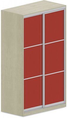 Šatní skříň s posuvnými dveřmi 120x62x205cm - Marmara blue