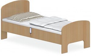 Lůžko 90x200x42/74cm - Buk bílý