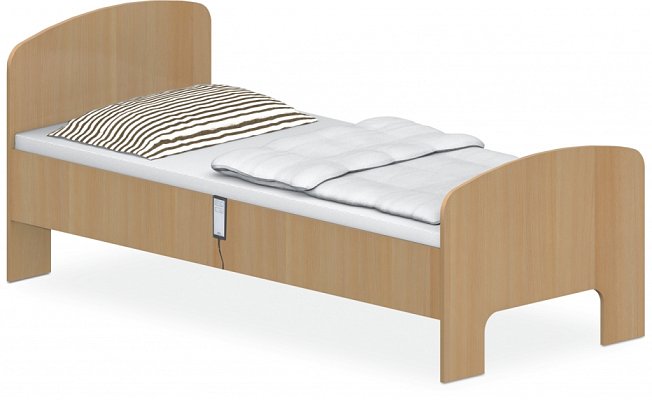 Lůžko 90x200x42/74cm - Buk bílý
