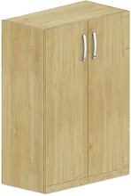 Policová skříň, dvířka 80x42x110cm - Buk bílý
