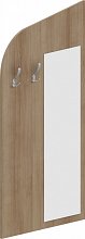 Věšáková stěna se zrcadlem 80x150cm - Buk bílý