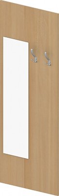 Věšáková stěna se zrcadlem 80x180cm - Buk bílý
