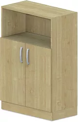 Skříň policová, dvířka/niky 80x42x117,5cm - Šedá