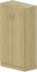 Skříň policová, dvířka 80x42x152,5cm - Šedá