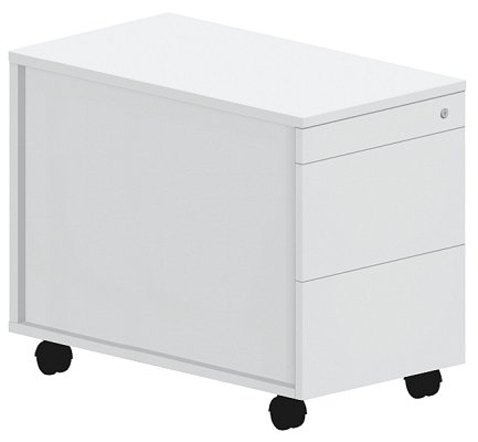 Mobilní kontejner bezúchytkový 43x80x59,5cm - Bílá