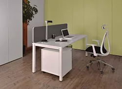 Látkový paravan ke stolu 180x40cm - Šedá