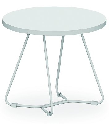Konferenční stolek K06 - pr.55cm - Bílá