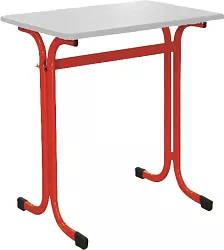 Školní jednomístná lavice bez košíku - v. 82 cm - Zelená/Bílá
