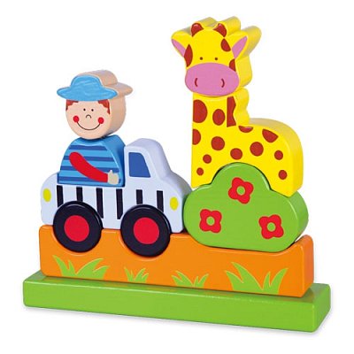 Dřevěné magnetické puzzle - Zoo - POSLEDNÍ KUSY