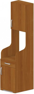 Skříňka pro vestavnou lednici 60x62(25)x75(205)cm - Buk bílý