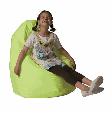 Sedací pytel Bless - 65x65x70cm - Koženka modrá