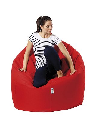 Sedací pytel Bless Big - 110x110x120cm - Koženka modrá