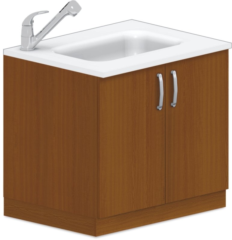 Pult s vaničkou 90x70x85cm - Šedá