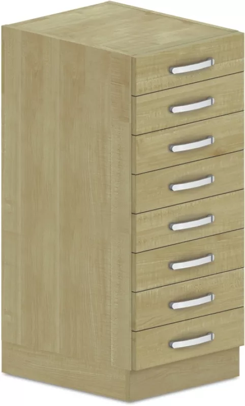 Zásuvková skříň na léky 45x57x107cm - Bílá