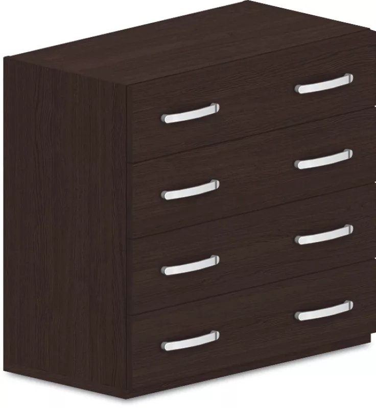 Skriňa policová, zásuvky 80x42x75cm - Wenge