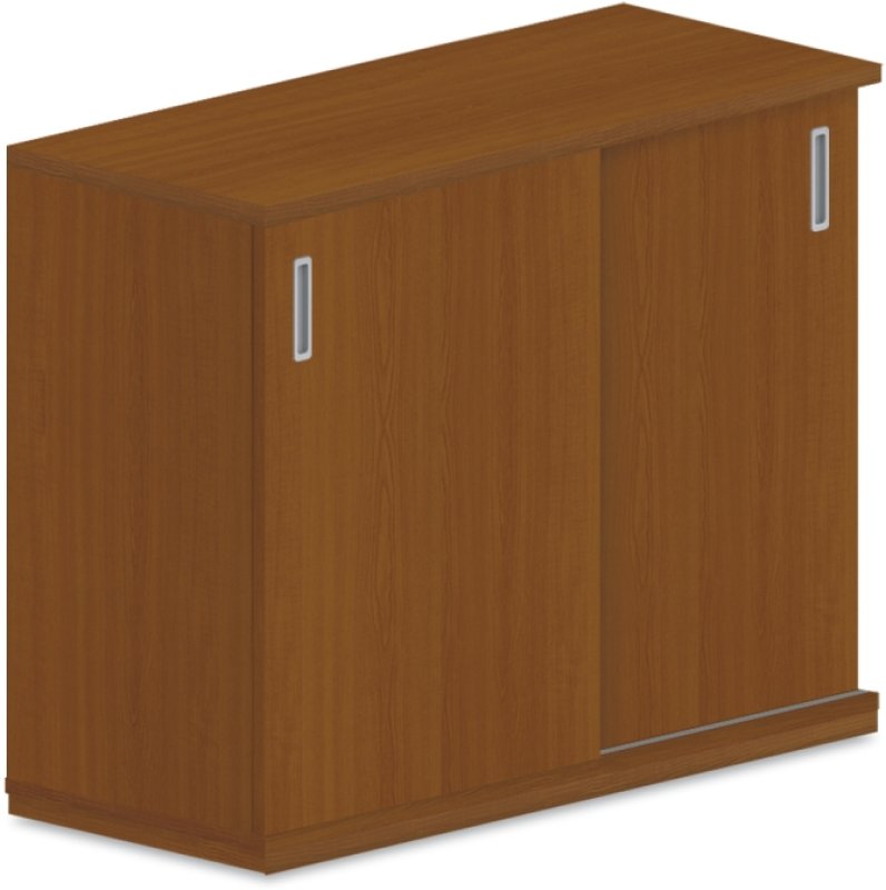 Stolová skříň s posuvnými dveřmi 100x42x75cm - Šedá