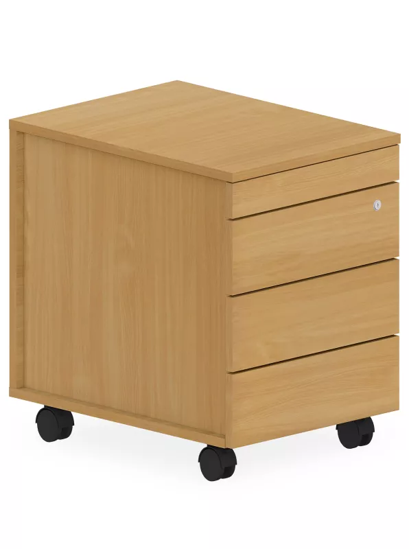 Mobilní kontejner bezúchytkový 43x58x59,5cm - Buk