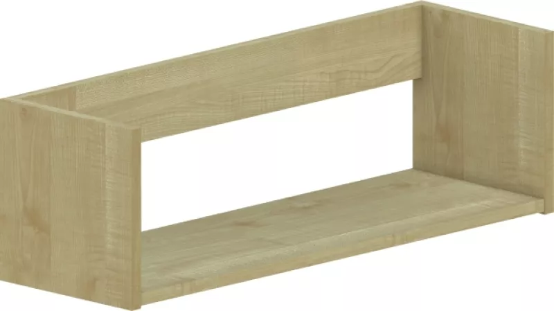 Police závěsná 80x25x25cm - Bílá