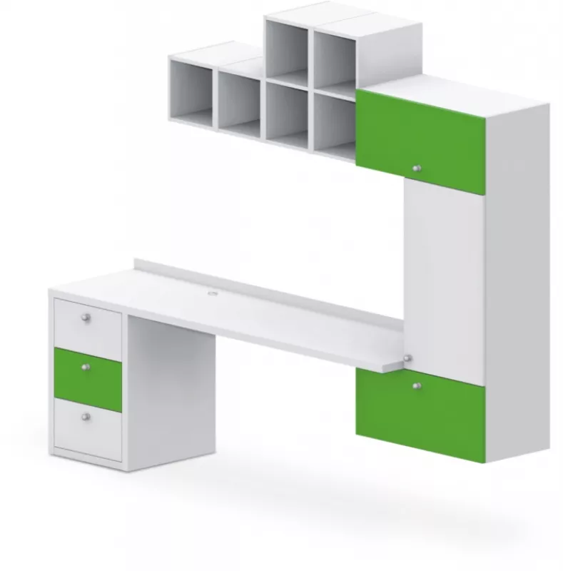 Stolová sestava 260x55x220cm - Chilli red