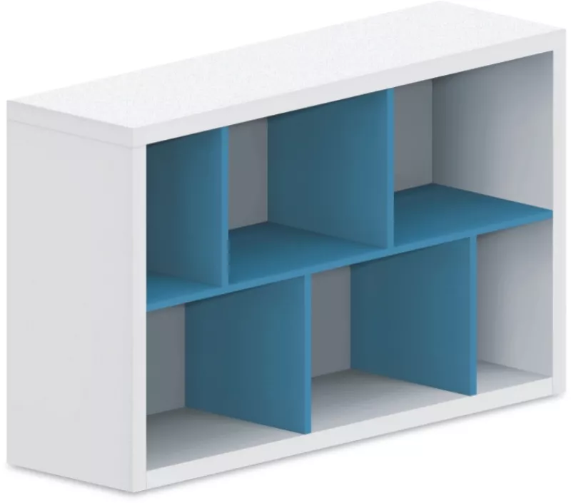 Policová skříňka 120x35x75cm - Royal Blue