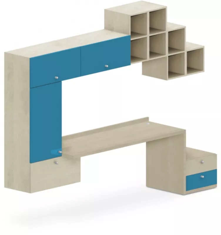 Stolová zostava 280x55x220cm - Mamba green