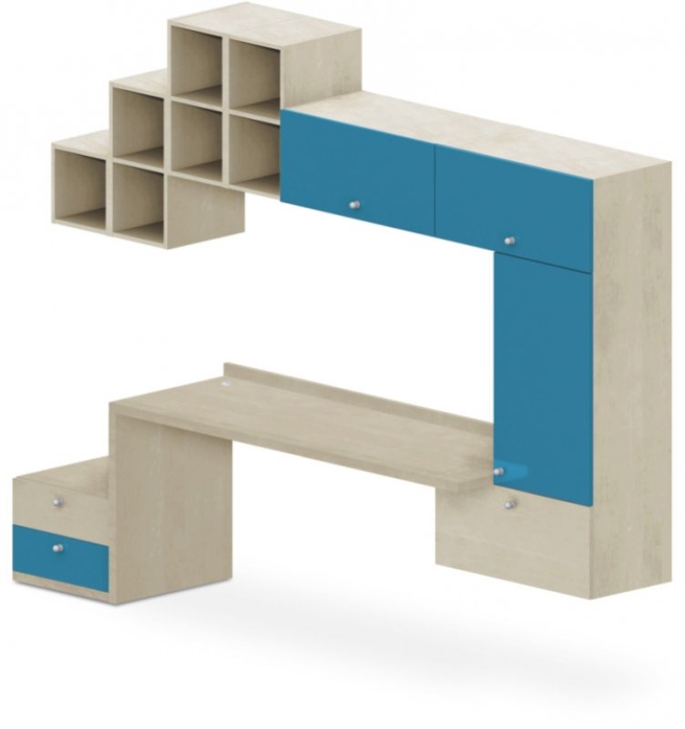 Stolová sestava 280x55x220cm - Chilli red