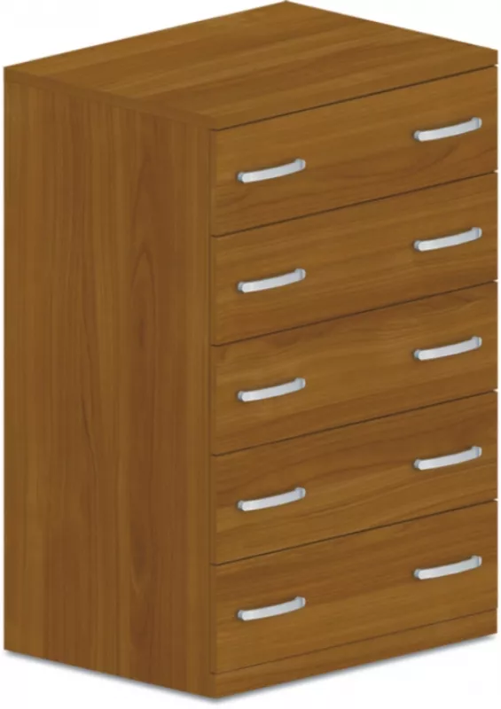 Komoda zásuvková 80x60x145cm - Buk bílý