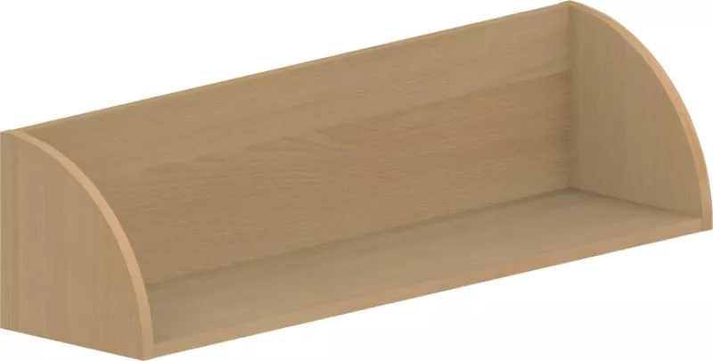 Závěsná police 100x25x25cm - Dub Lindberg