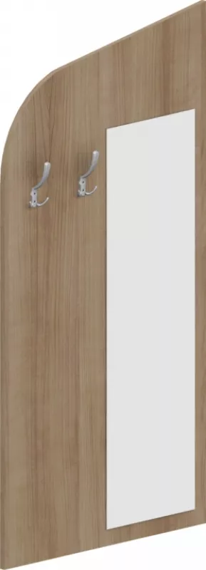Věšáková stěna se zrcadlem 80x150cm - Třešeň Havana
