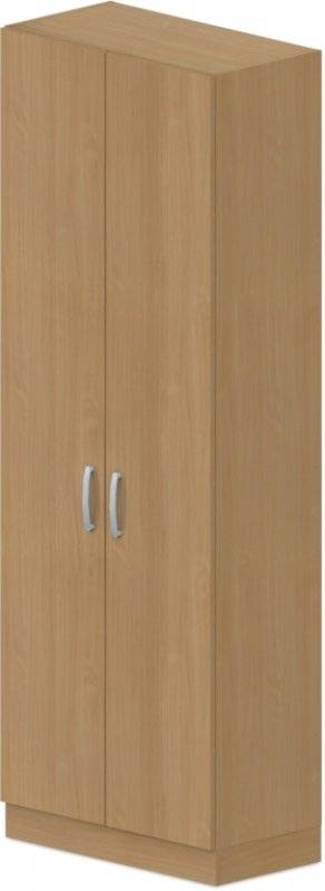 Skříň policová, dvířka 80x42x223cm - Šedá