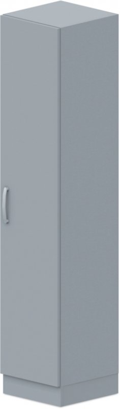 Skříň policová, dvířka 40x42x187,5cm - Šedá