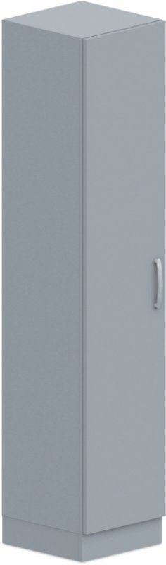 Skříň policová, dvířka 40x42x187,5cm - Šedá
