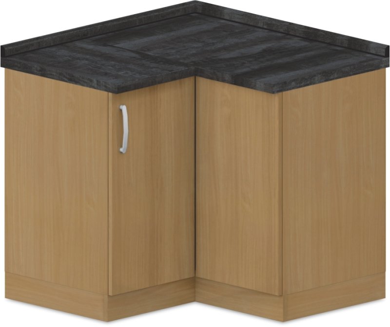 Spodní skříňka rohová 100x100x90cm - Šedá