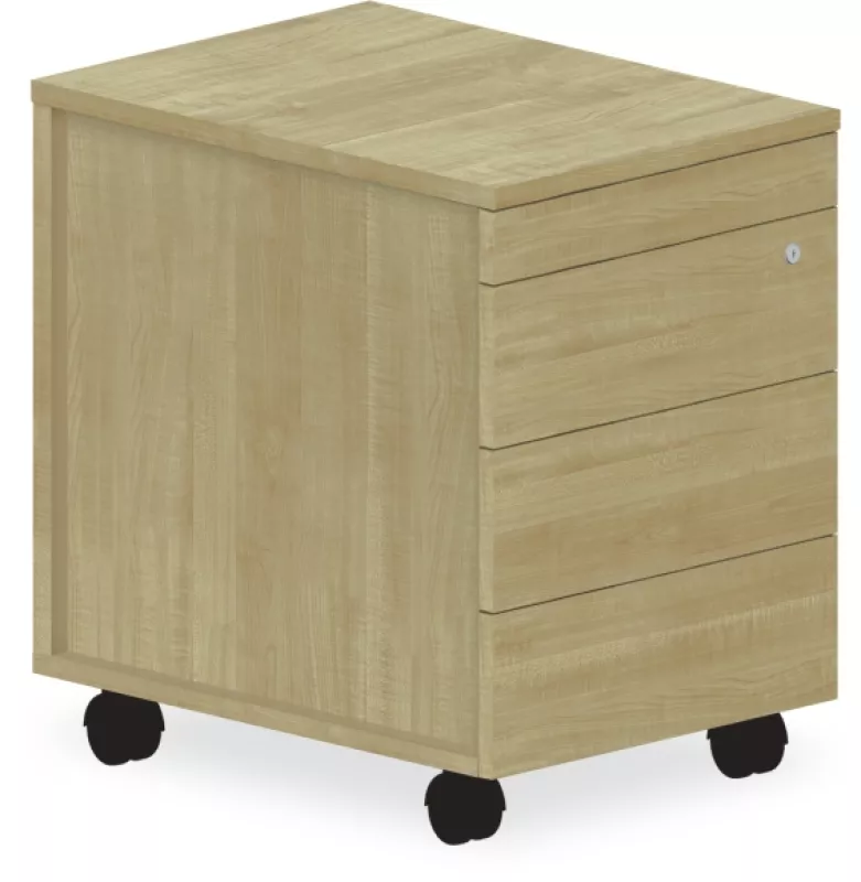 Mobilní kontejner bezúchytkový 43x80x59,5cm - Wenge